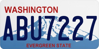 WA license plate ABU7227