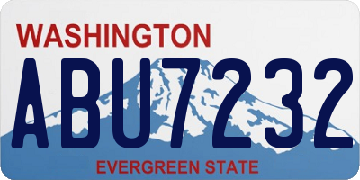 WA license plate ABU7232