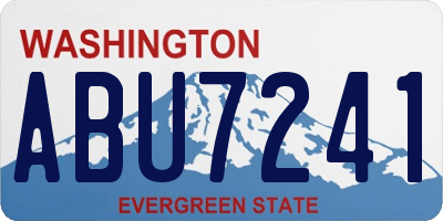 WA license plate ABU7241