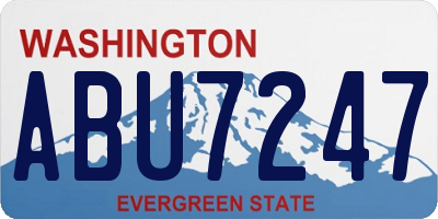 WA license plate ABU7247
