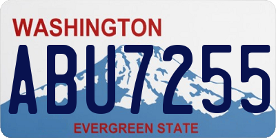 WA license plate ABU7255