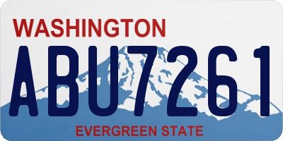WA license plate ABU7261