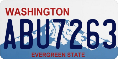 WA license plate ABU7263