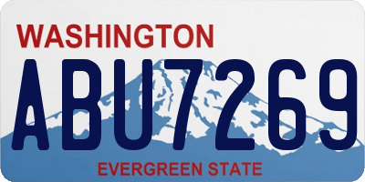 WA license plate ABU7269