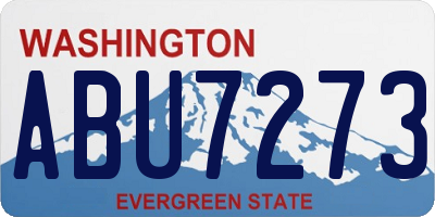 WA license plate ABU7273
