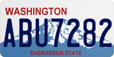 WA license plate ABU7282