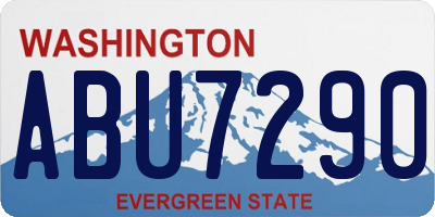 WA license plate ABU7290