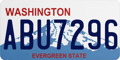 WA license plate ABU7296