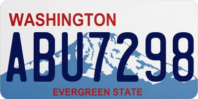 WA license plate ABU7298