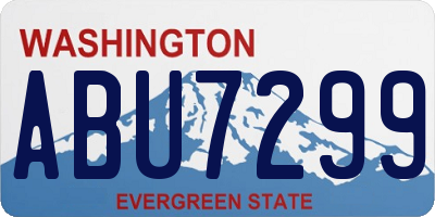 WA license plate ABU7299