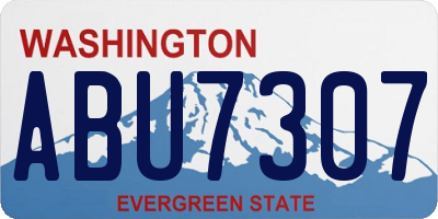 WA license plate ABU7307