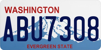 WA license plate ABU7308