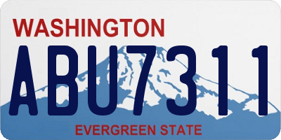 WA license plate ABU7311