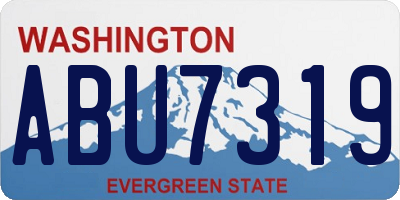 WA license plate ABU7319