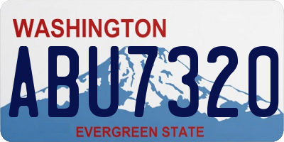 WA license plate ABU7320