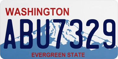 WA license plate ABU7329