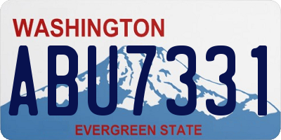 WA license plate ABU7331