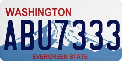 WA license plate ABU7333