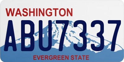 WA license plate ABU7337