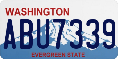 WA license plate ABU7339