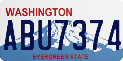 WA license plate ABU7374