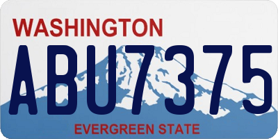WA license plate ABU7375