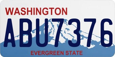 WA license plate ABU7376