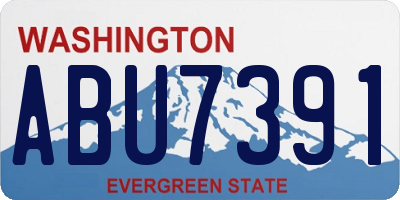 WA license plate ABU7391
