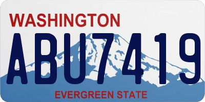 WA license plate ABU7419