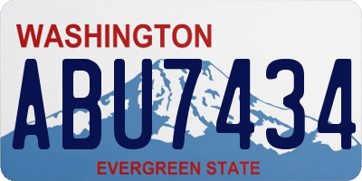 WA license plate ABU7434