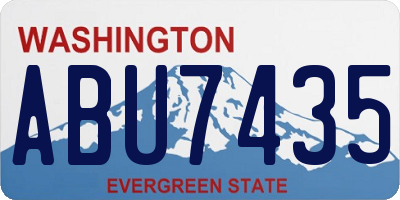 WA license plate ABU7435