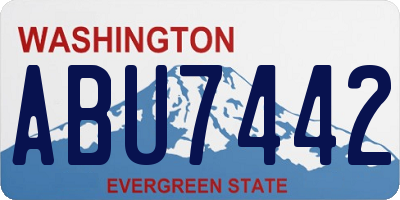 WA license plate ABU7442