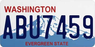 WA license plate ABU7459