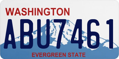 WA license plate ABU7461