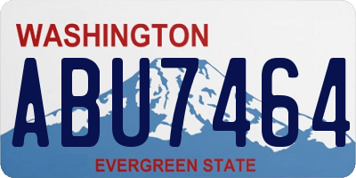 WA license plate ABU7464