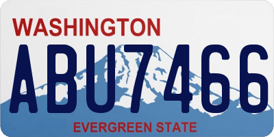 WA license plate ABU7466