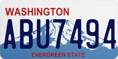 WA license plate ABU7494