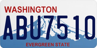 WA license plate ABU7510