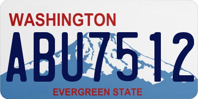 WA license plate ABU7512