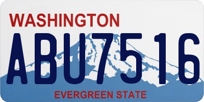 WA license plate ABU7516