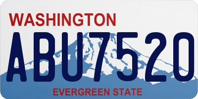 WA license plate ABU7520