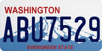 WA license plate ABU7529