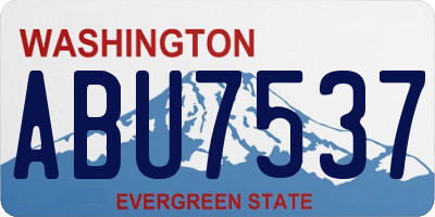 WA license plate ABU7537