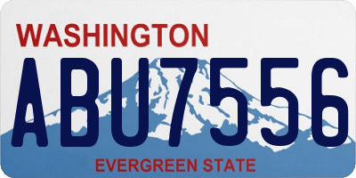 WA license plate ABU7556