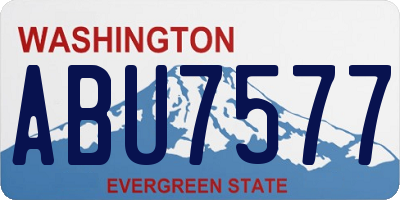 WA license plate ABU7577