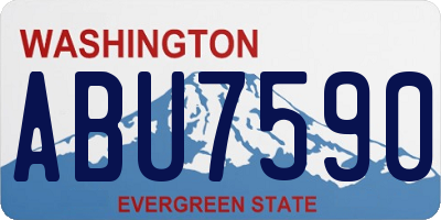 WA license plate ABU7590