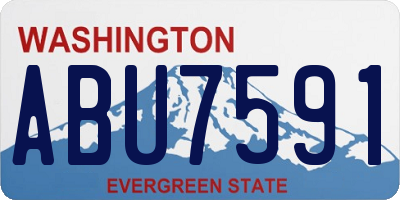 WA license plate ABU7591