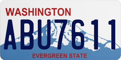 WA license plate ABU7611