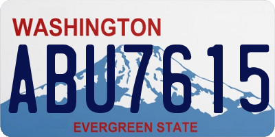 WA license plate ABU7615