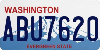 WA license plate ABU7620